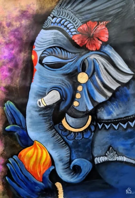 Meditating Ganesha 
